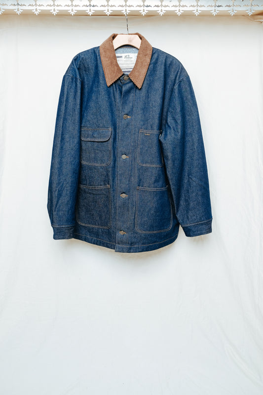 the redding coat in indigo