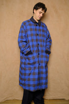 reversible bal collar coat in buffalo check