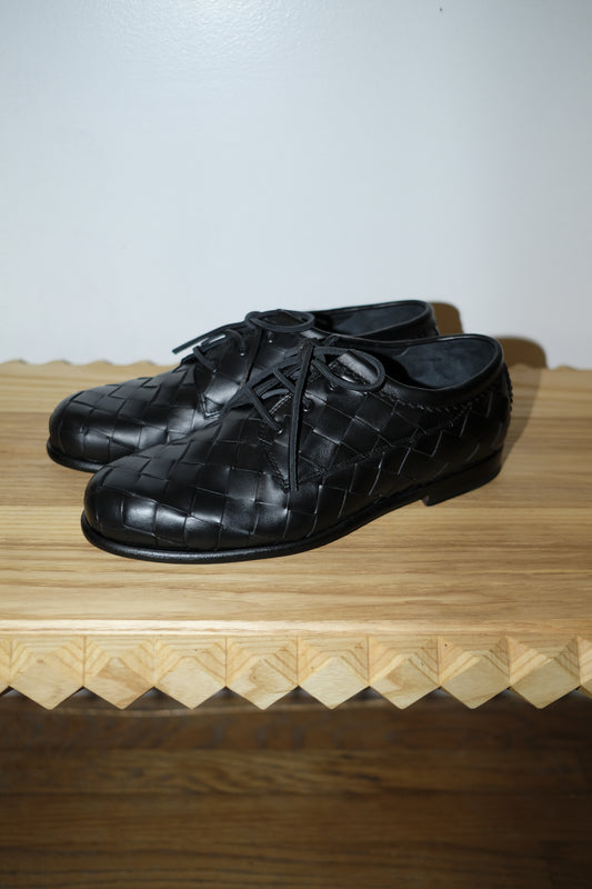 weaved blucher nappa