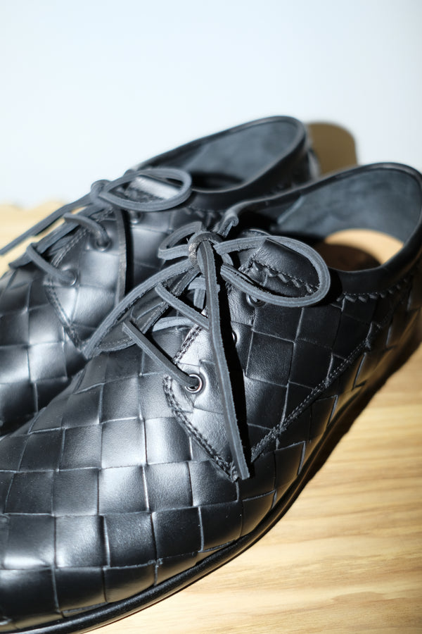 weaved blucher nappa