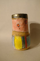 small polka dot & striped vase