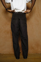 relaxed fit pant in oil cotton silk