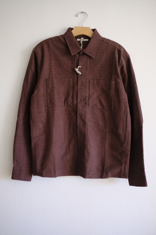 brick red fine cotton shirt