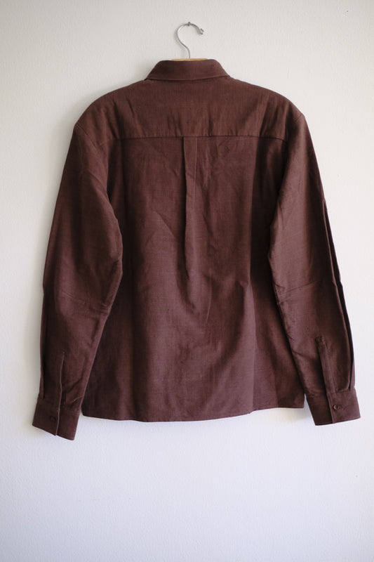 brick red fine cotton shirt