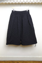 black seersucker check factor shorts