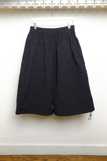 black seersucker check factor shorts