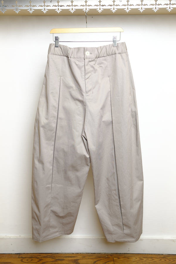 cotton drill box pleat trouser