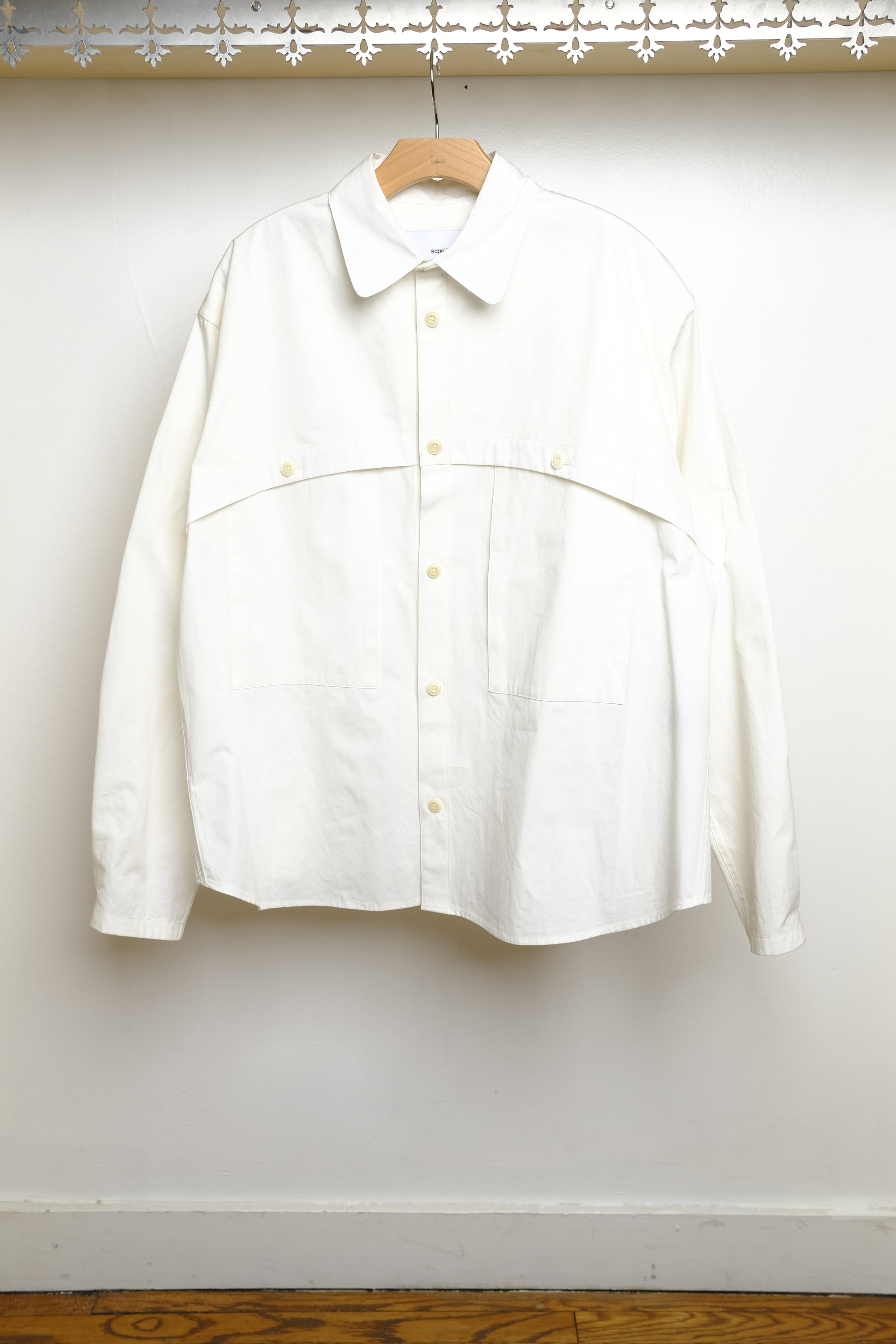 martial shirt in white