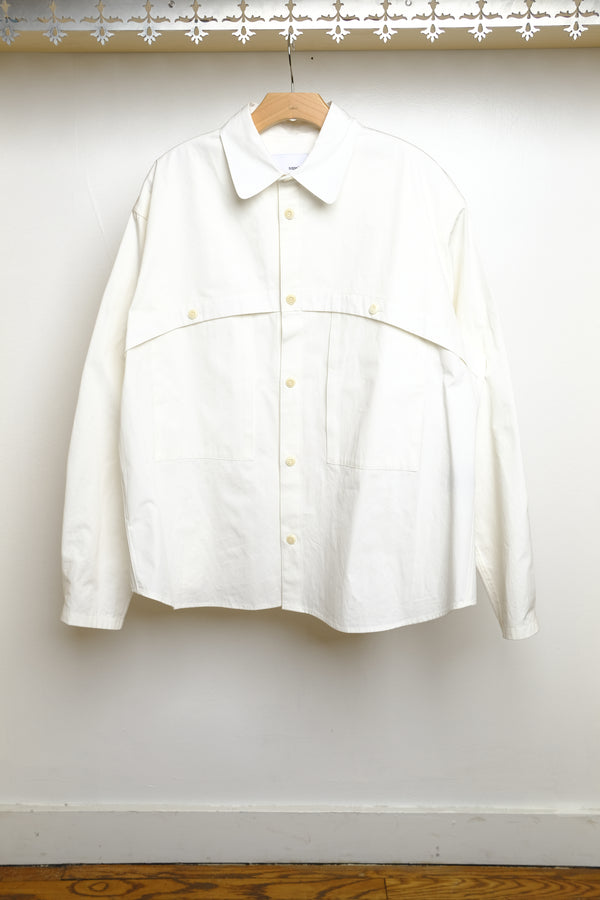 martial shirt in white