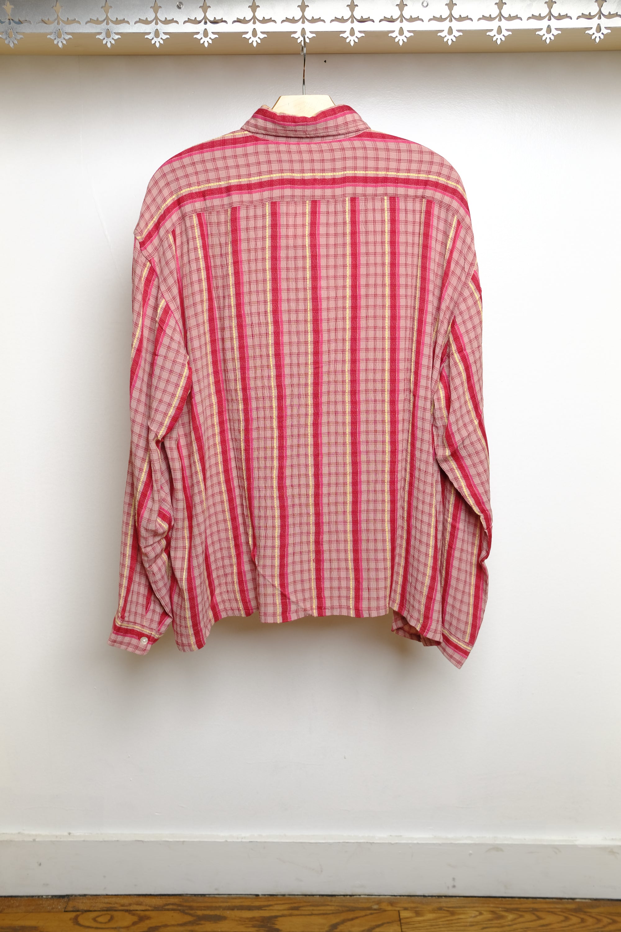 rayon dobby shirt in mangano calcite
