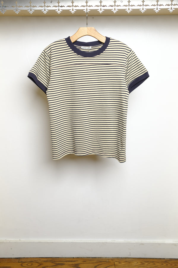 striped football tee