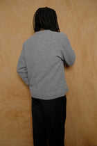 bouclé sweater in grey