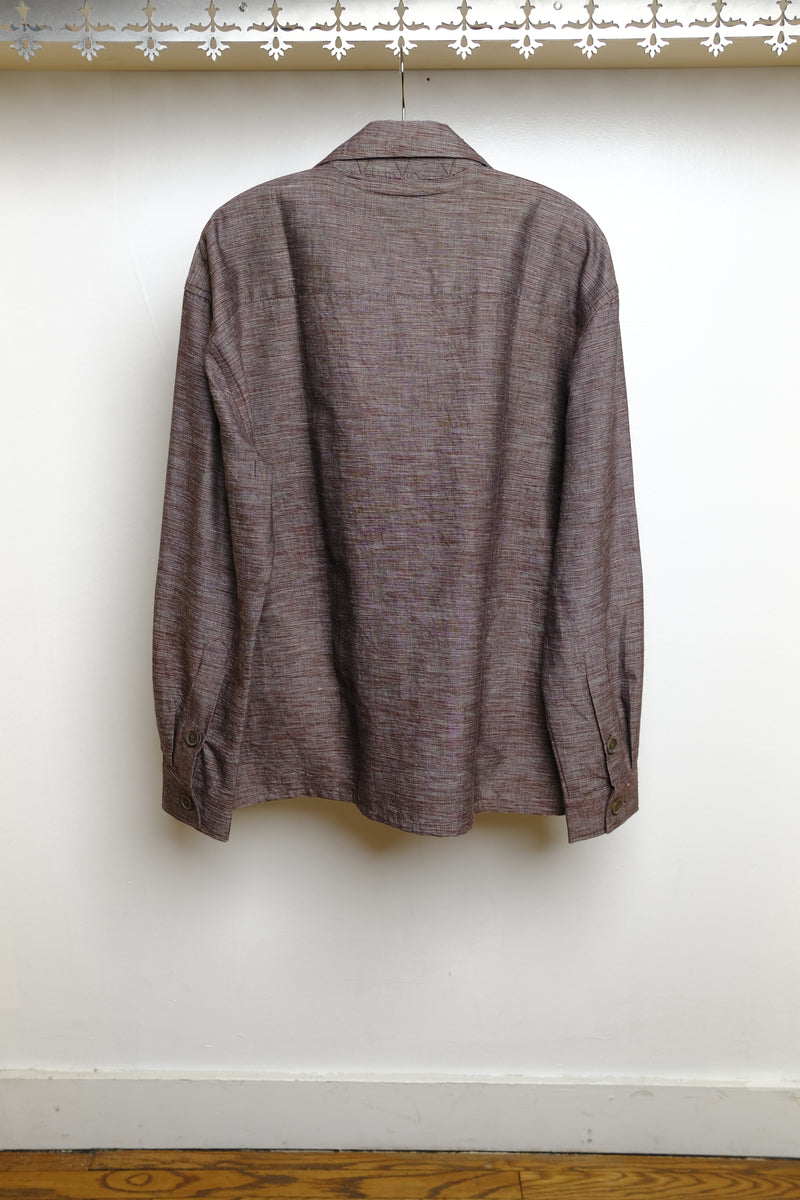 louis jacket in brown melange