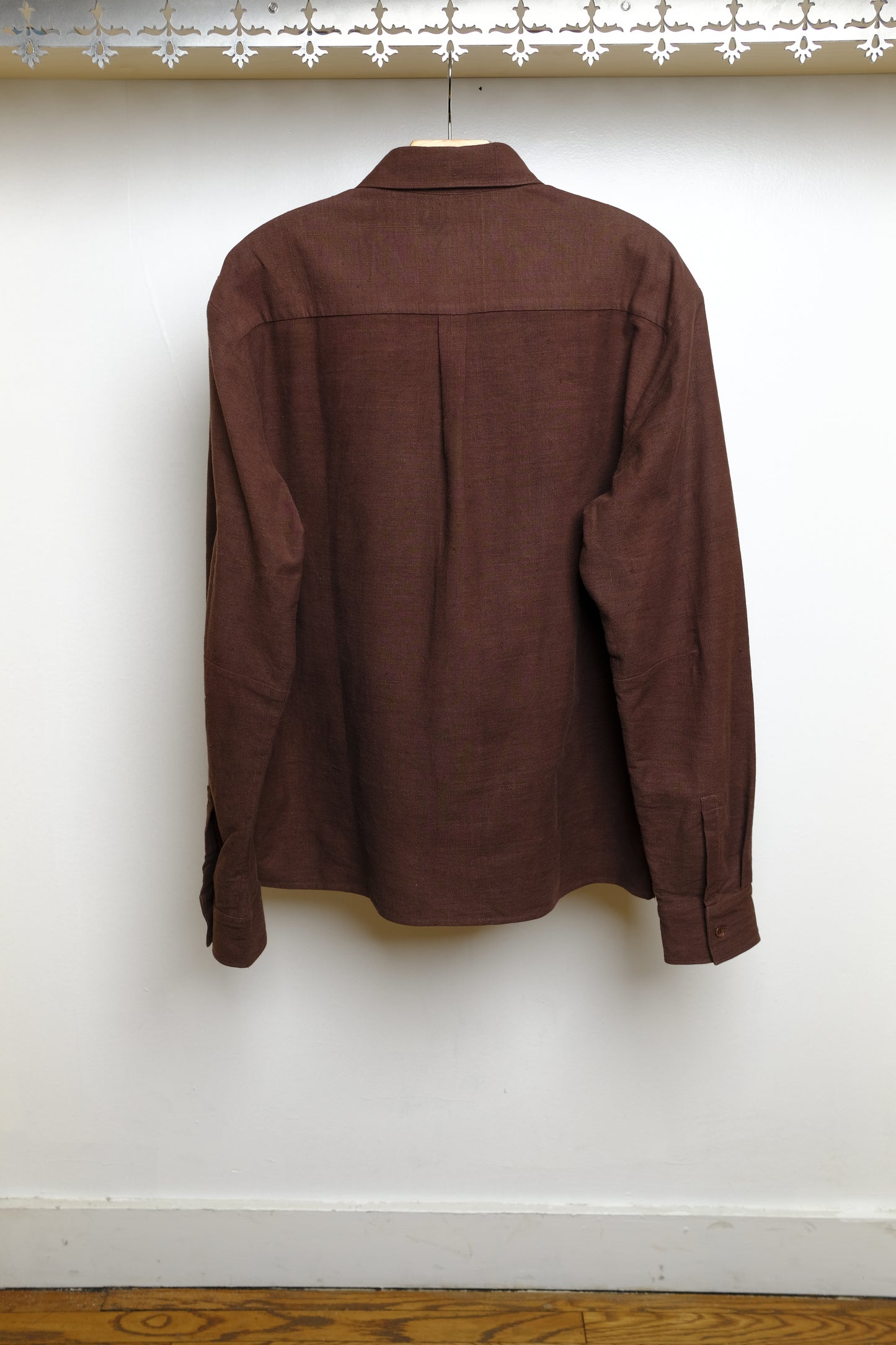 brick red fine cotton shirt