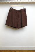 burnt umber short shorts
