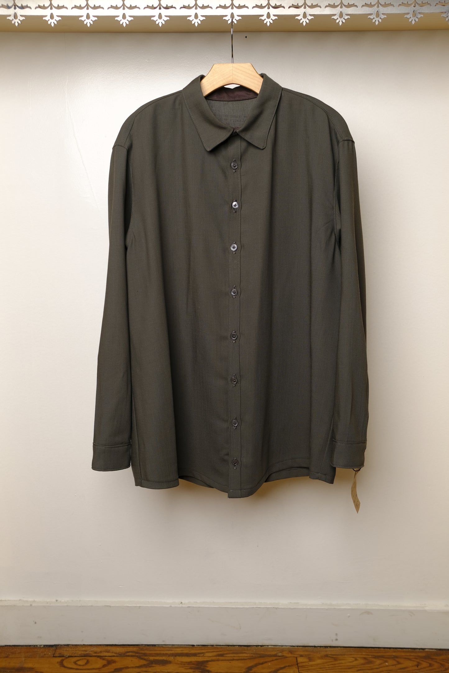 reverse placket shirt