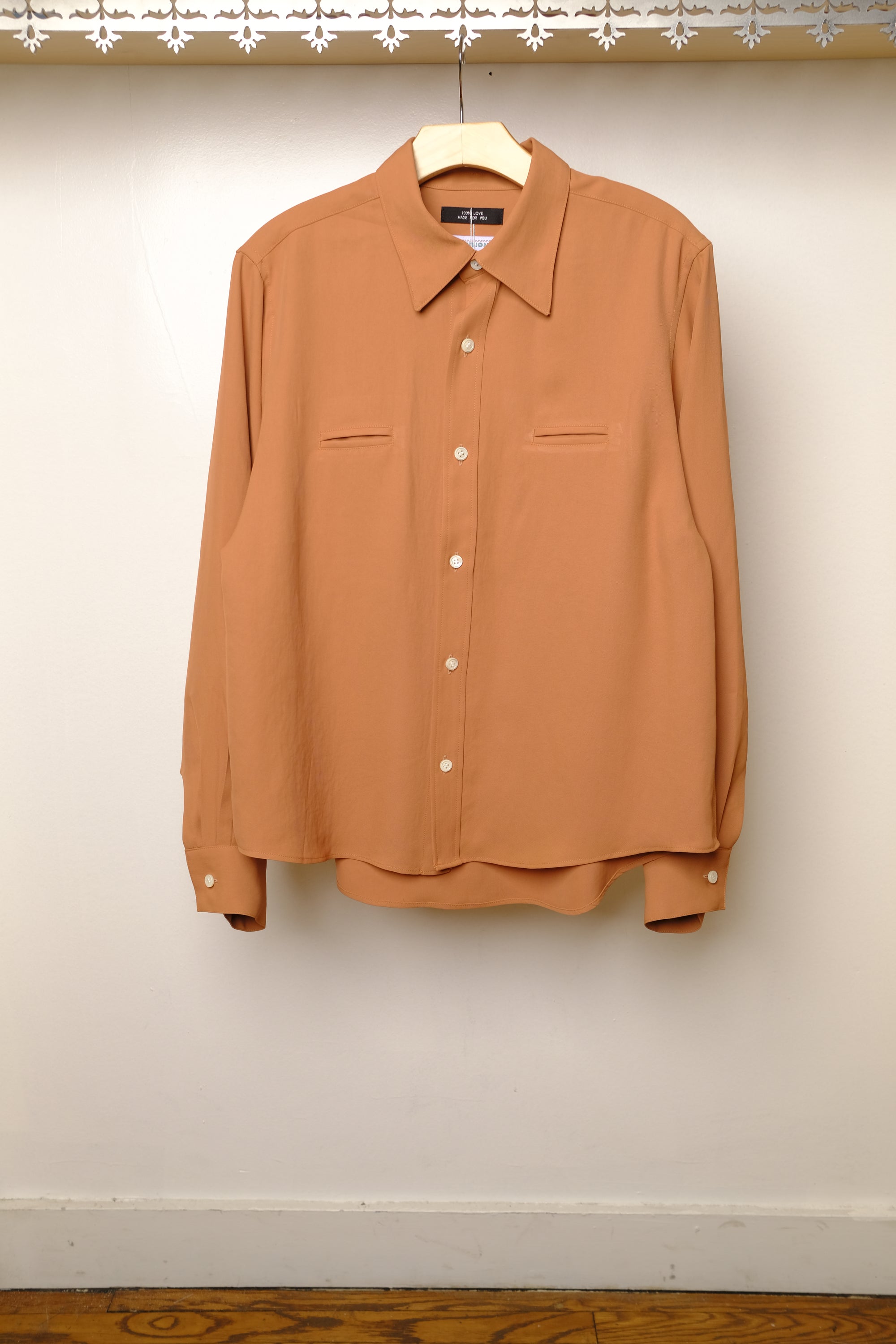 bd shirt in orange beige