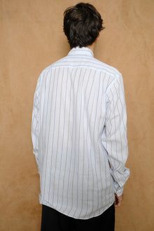 vintage starched bosom in sax stripe