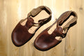 t strap in brown