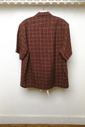 '72 segundo smock in kantha hand-stitched grid