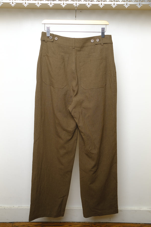 typewriter pant in brown
