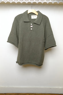summer knit in khaki