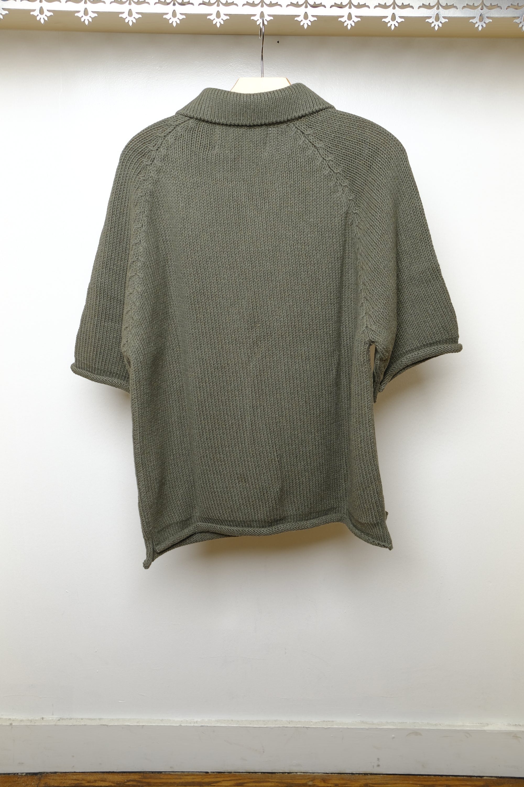 summer knit in khaki