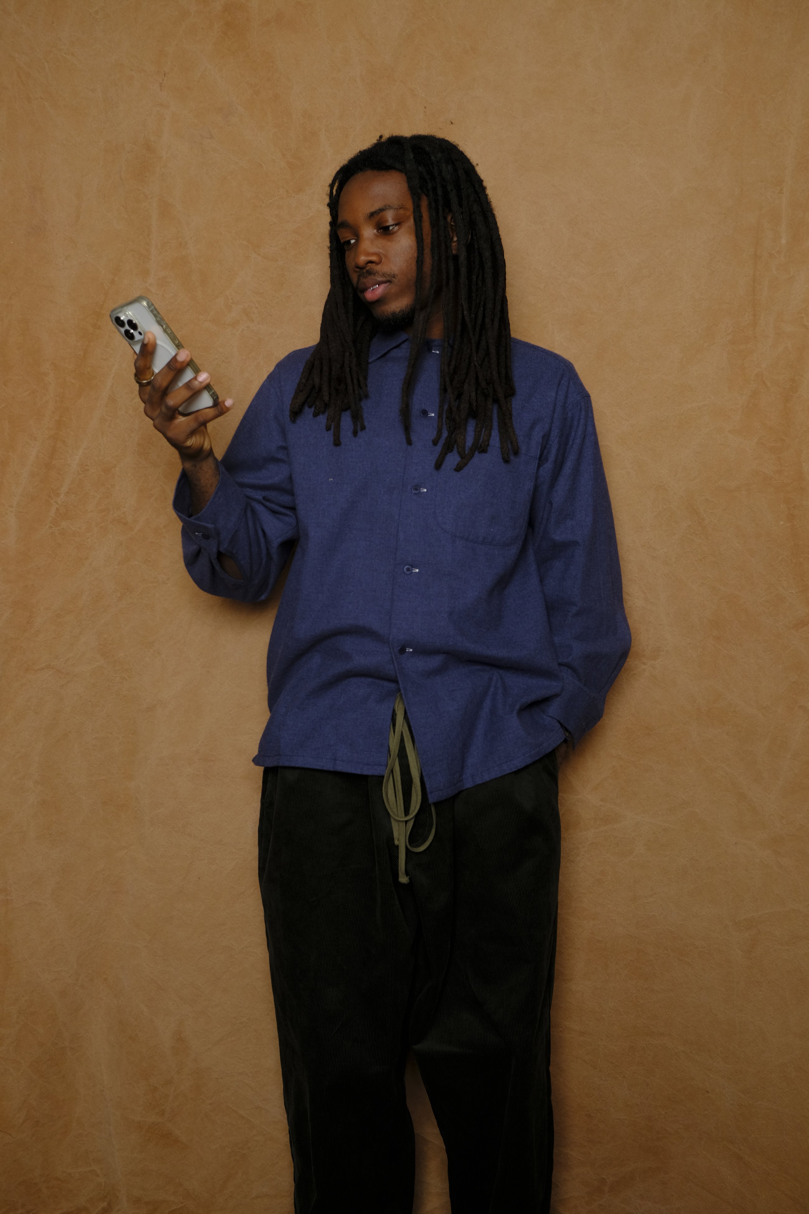 peter button down in blue