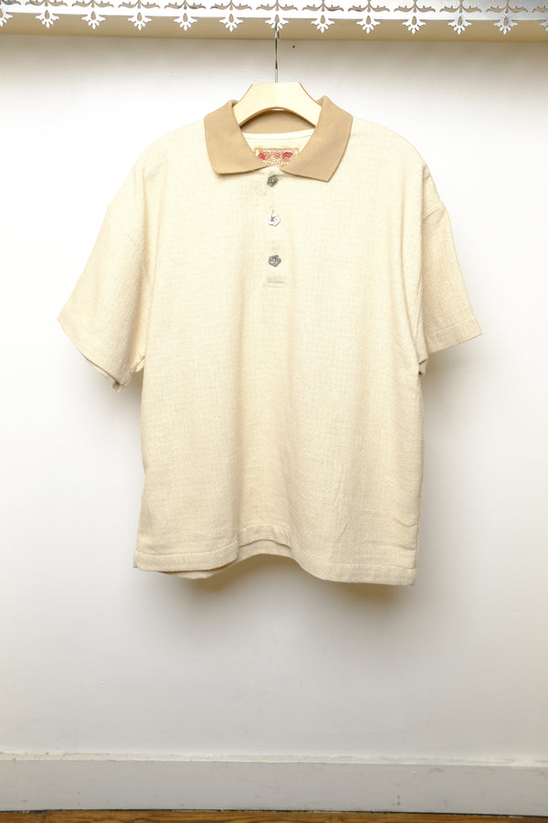 solstice textured polo in cloud