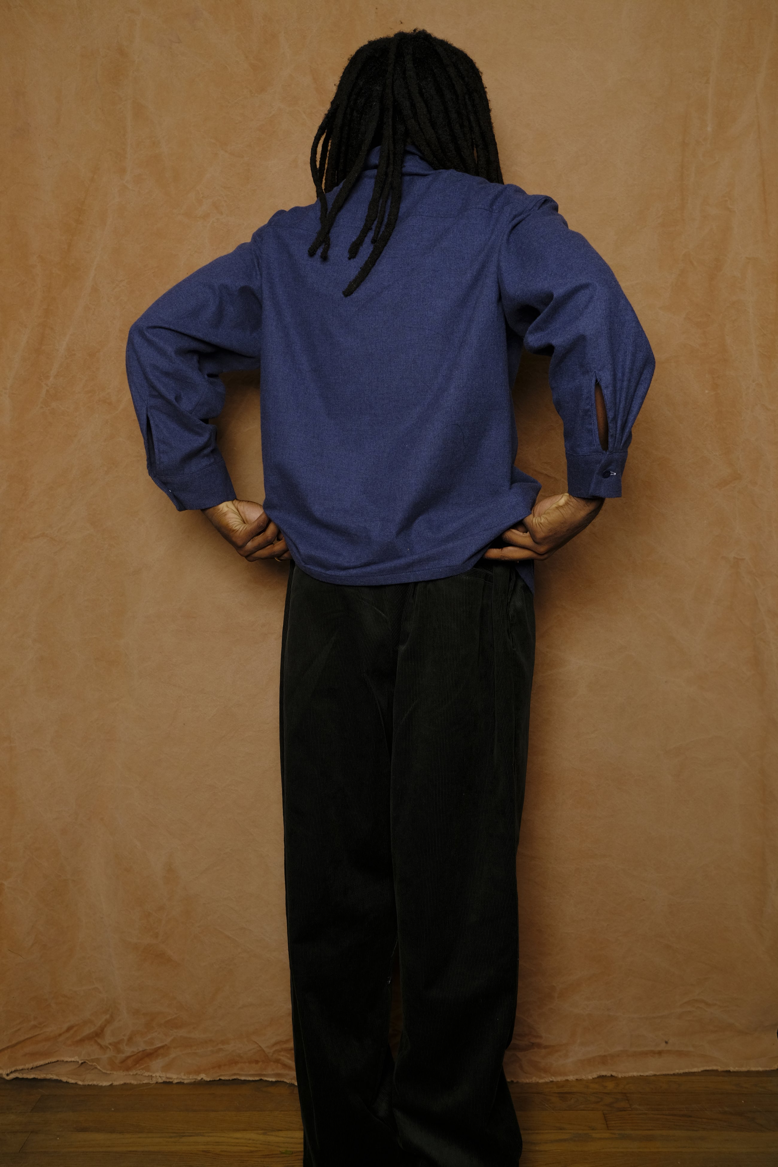 peter button down in blue