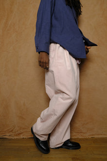 mika in pink corduroy