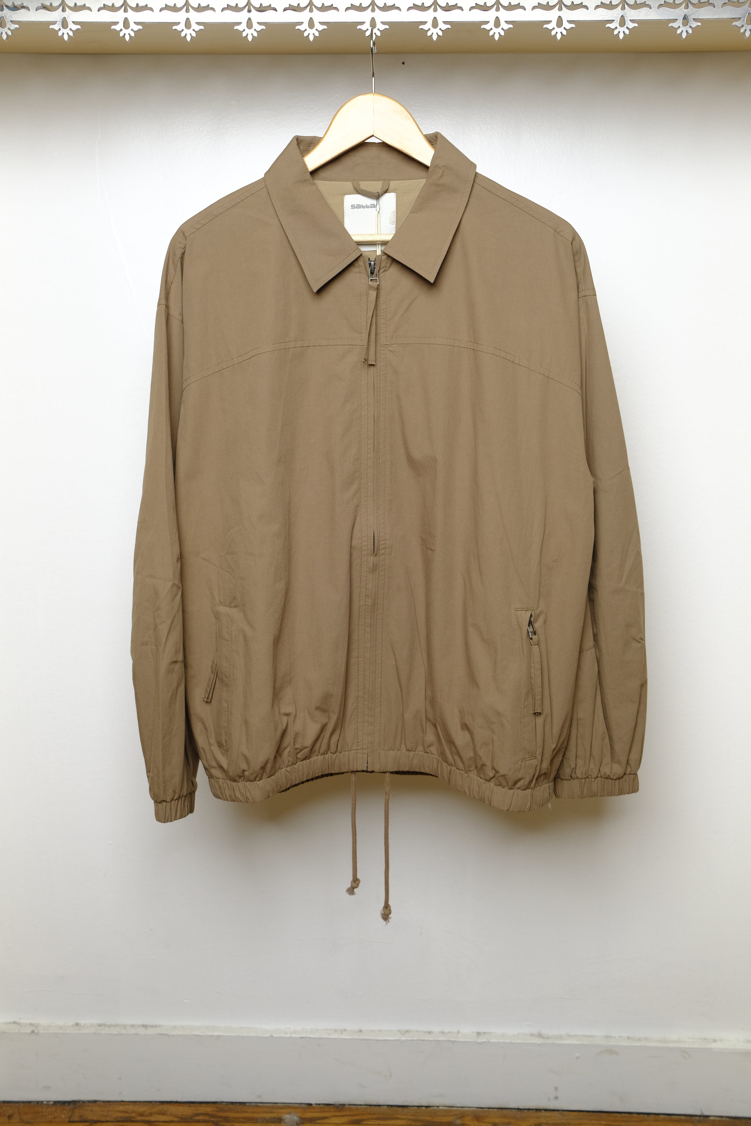 grounds jacket in olive