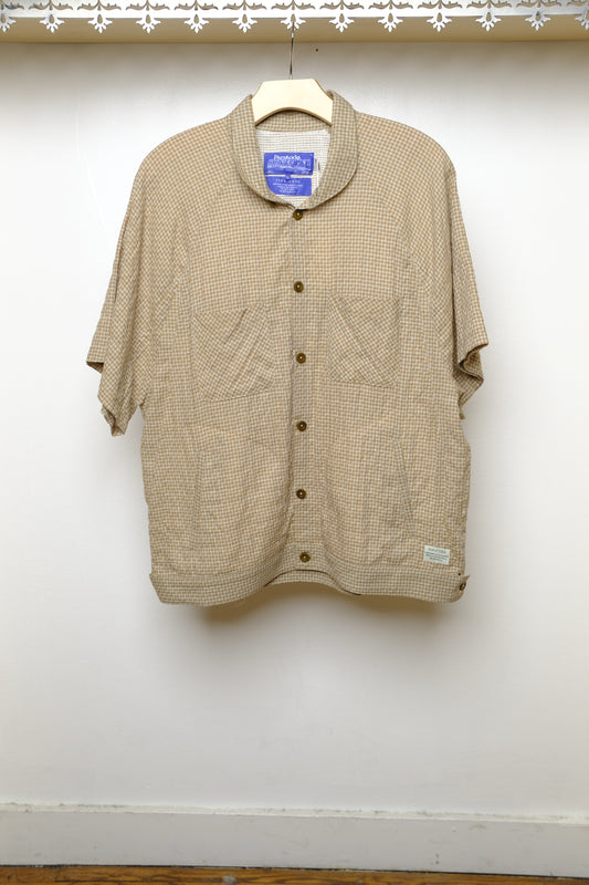 millie shirt in crosshatch tartan plaid