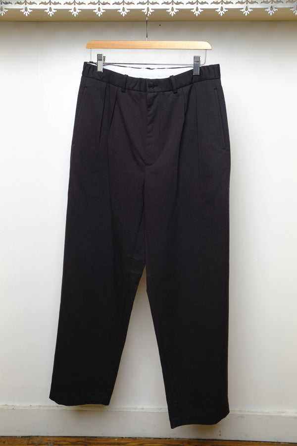 organic cotton tencel chino trouser in navy