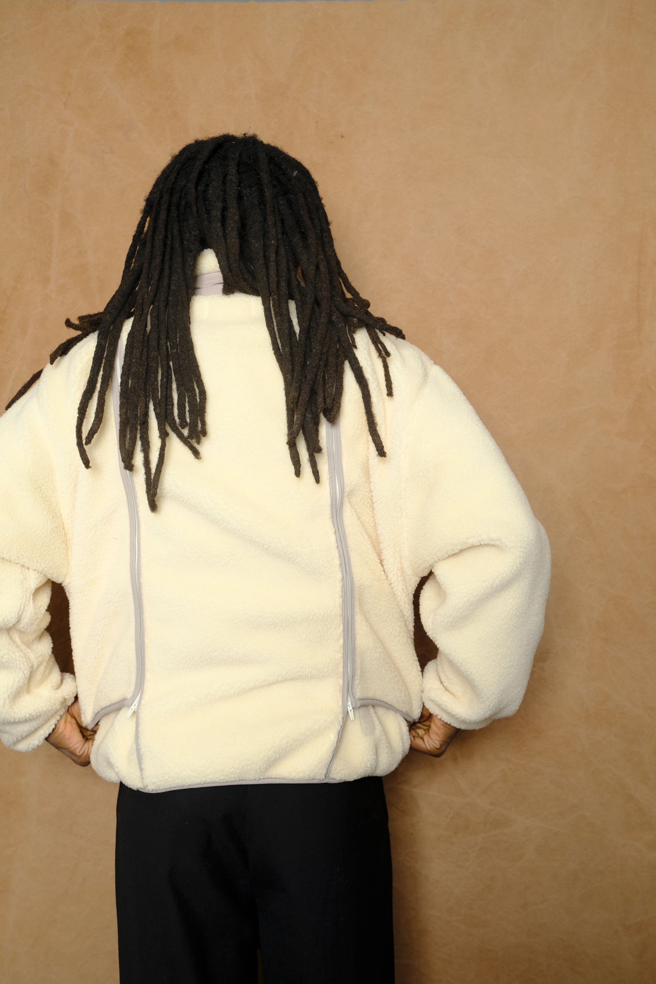 noren boa fleece jacket in ivory