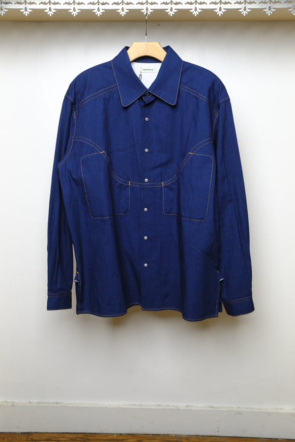 western red ear denim shirt
