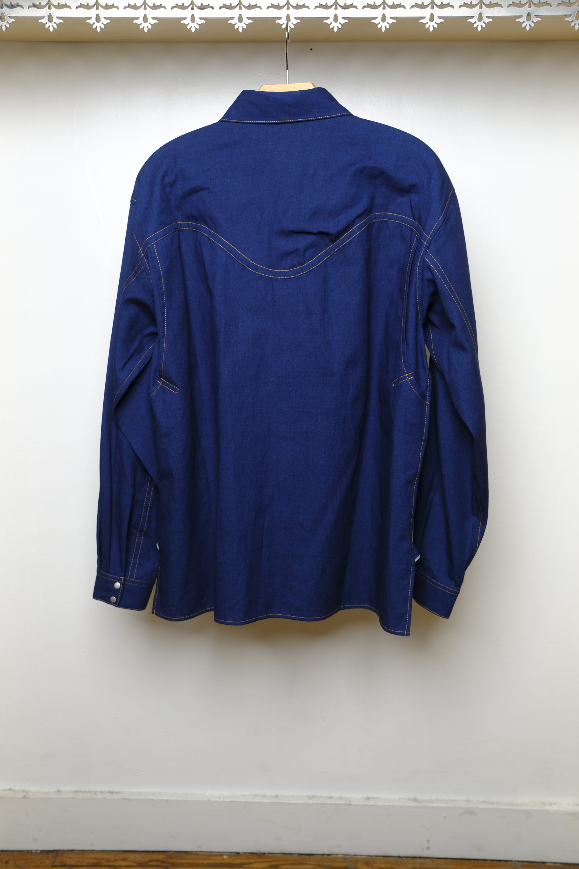 western red ear denim shirt