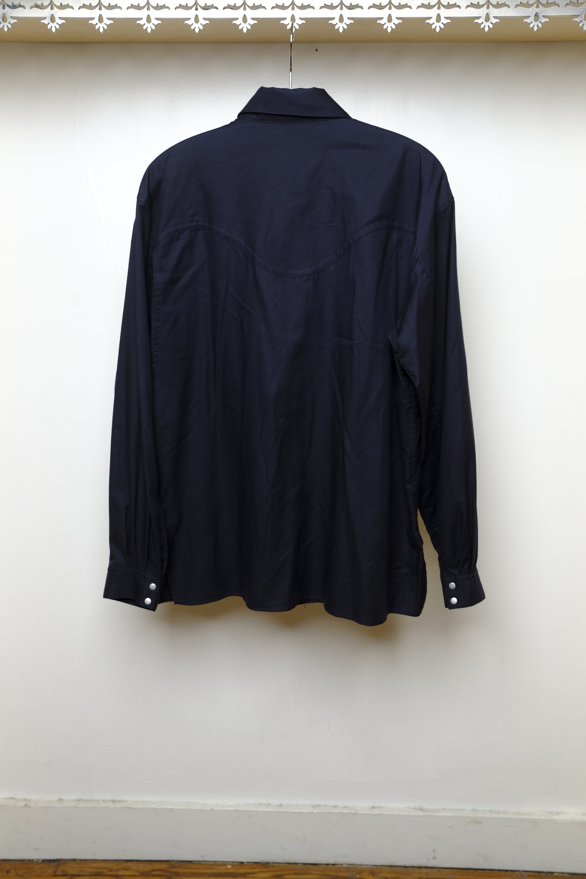 western twill shirt - navy