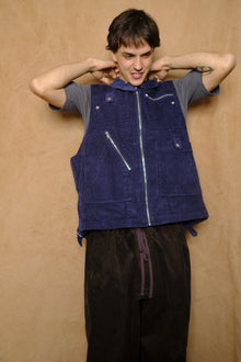 double cord jacket in navy