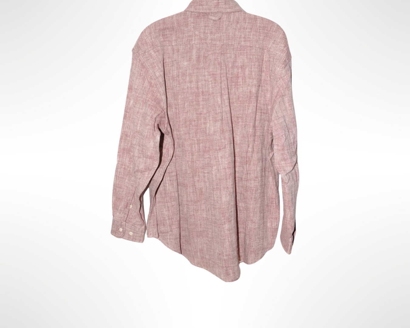herringbone oxford shirt in burgundy