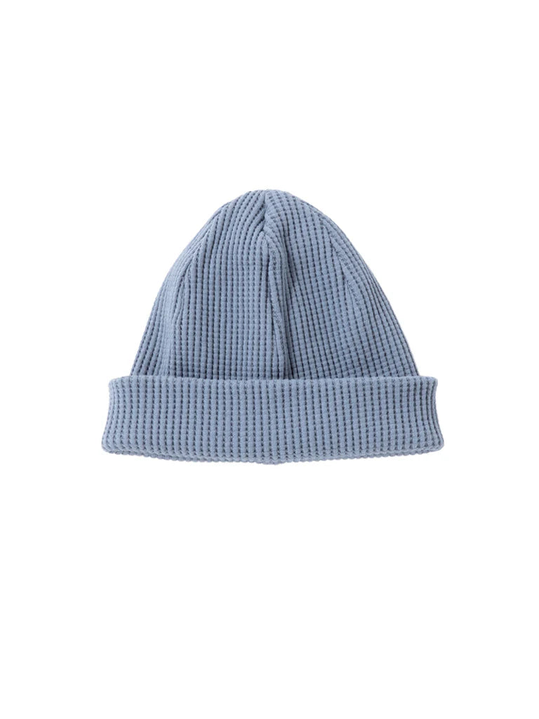 waffle knit cap in retro sax
