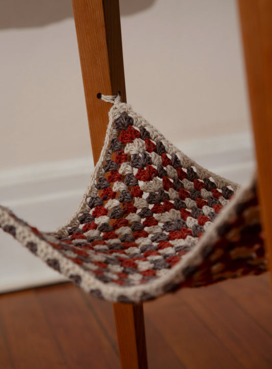 cherry crochet side table