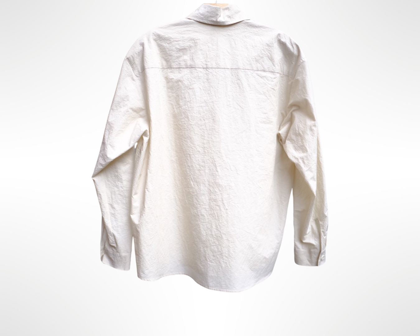 tent shirt in cotton/linen typewriter cloth