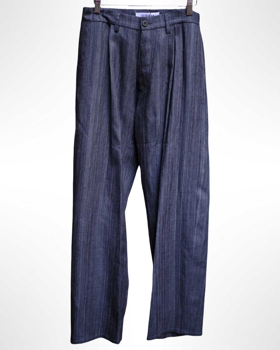 the curve trouser in raw silk