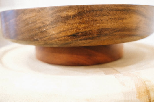 walnut and mahogany bowl