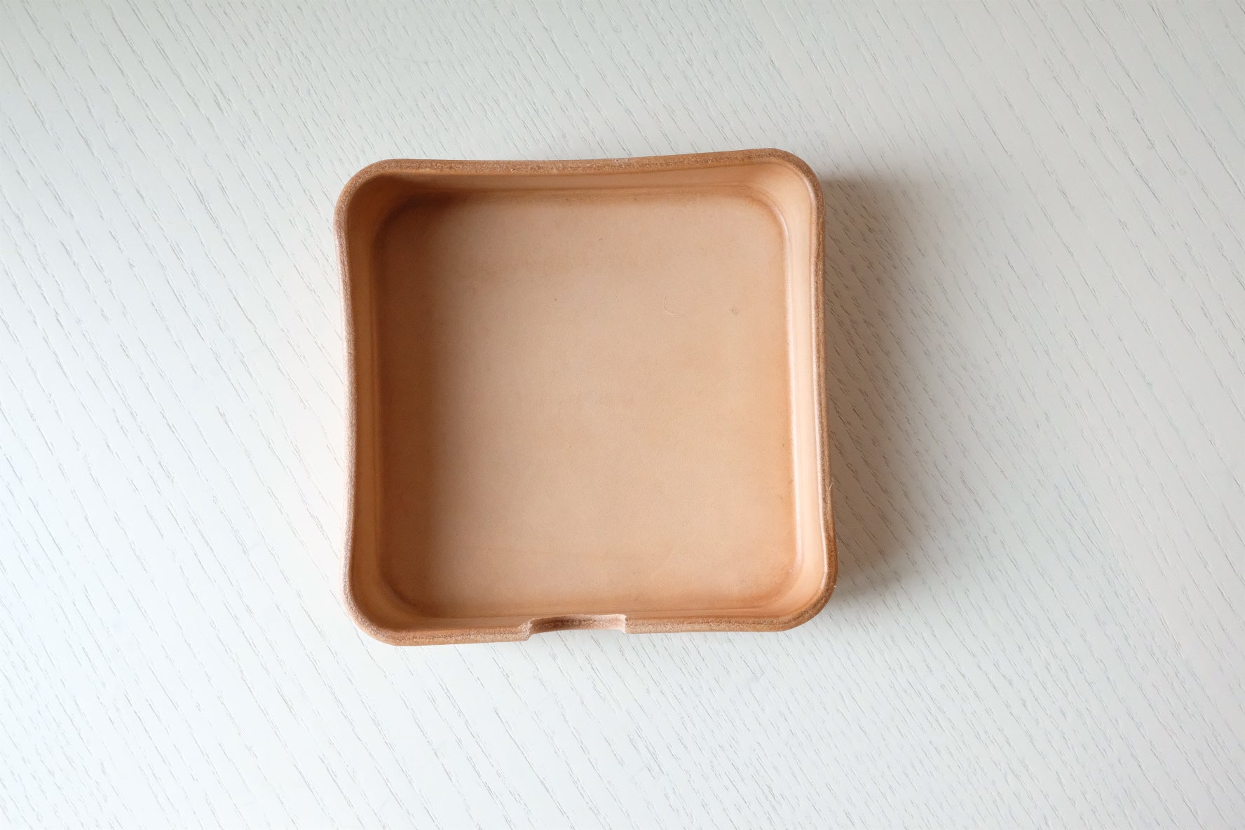 kobon square leather tray