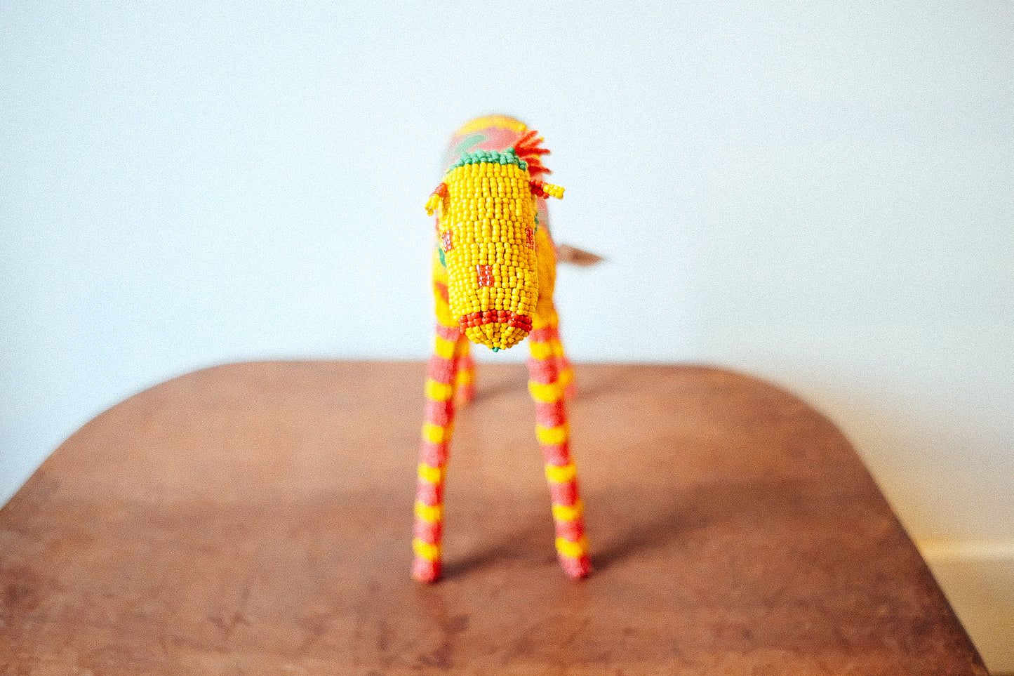 beaded long legged horse